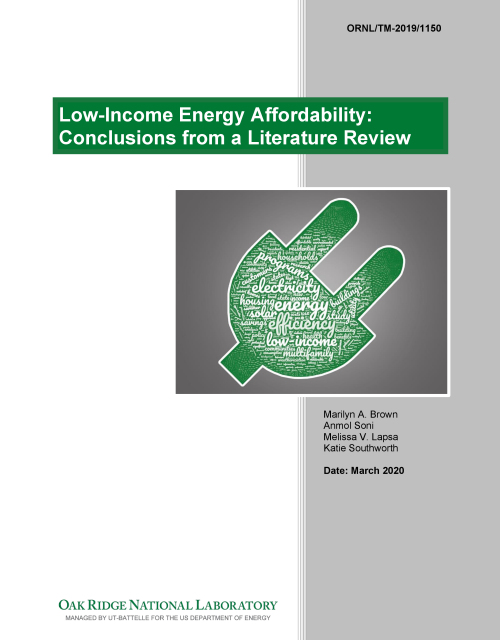 Low-Income Energy Affordability (Oakridge National Laboratory)